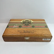 Ashton VSG Belicoso No.1 Virgin Sun Grown Empty Hinged Wooden Cigar Box 24 Ct