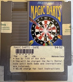 Magic Darts Nintendo NES Game. Box & Instruction Book Included. Tested Working
