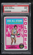 1974-75 Topps Louie Dampier #255 PSA 9 MINT HOF 07qw