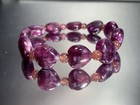 High Grade Natural Purple Mica Heart Shape Bracelet — photo 5