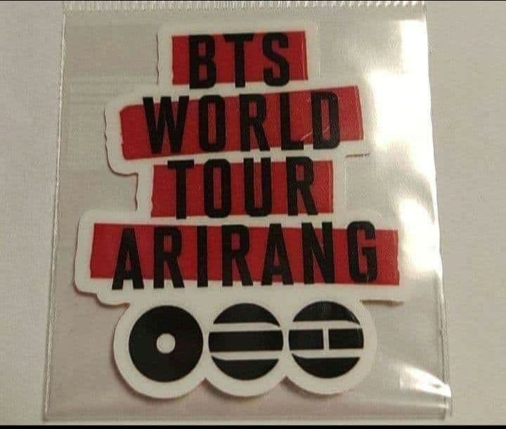 BTS Arirang logo Sticker tour | eBay