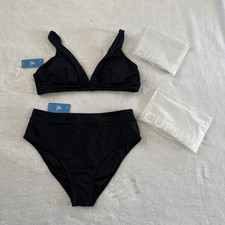 CUPSHE Little Escape Black Bikini Set Women  s Size XL NWT