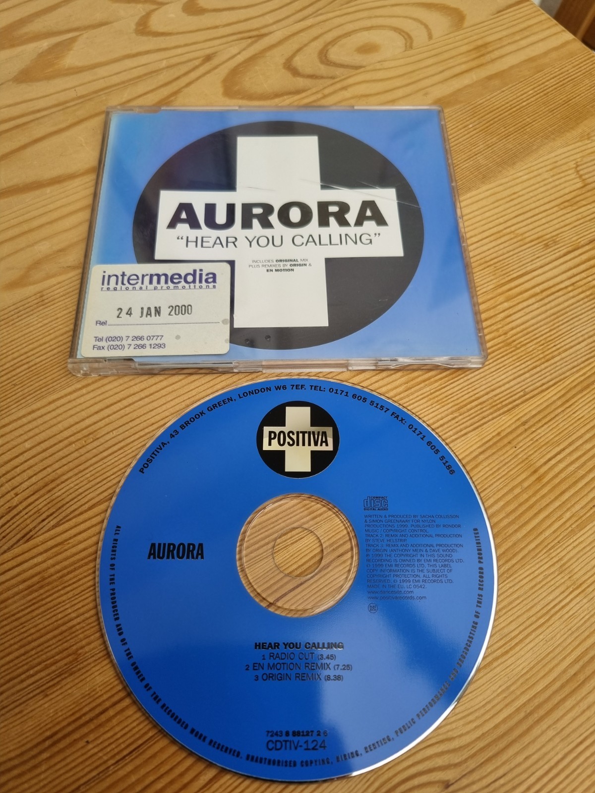 Aurora - Hear You Calling - CD Single - 2000 3 Track Promo Rare