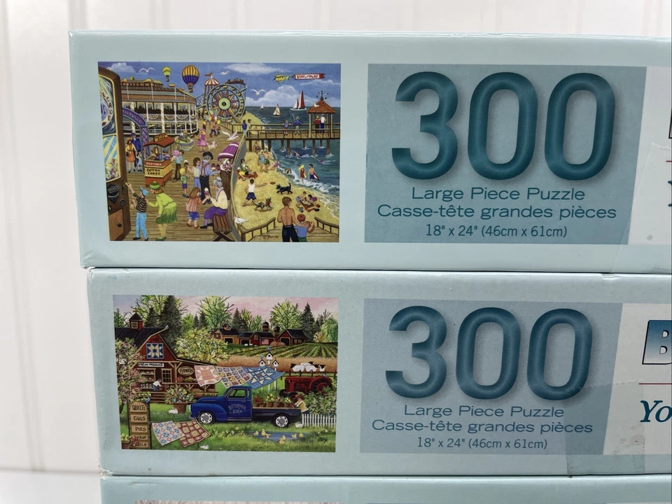 Lot of 10 Bits and Pieces Spilsbury 300 Piece Puzzles Complete Winter Kids Pets - Image 2 of 4