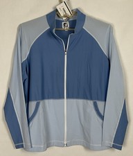 Footjoy FJ NWT Womens Full Zip Mini Stripe Mid-Layer Jacket 2XL Bluejay New