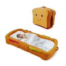 Toddler Travel Bed Sandwich Style - Portable Toddlers Floor Beds, Foldable