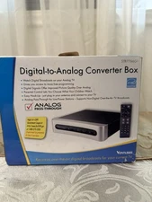 Venturer STB7766G1 Digital-to-Analog TV Converter Box w/ Remote, Cables & Box 