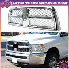 Chrome Front Bumper Grille Tradesman Style For 2013-2018 Dodge Ram 2500 3500 Hd Chrome Front Bumper Grille Tradesman Style For 2013-2018 Dodge Ram 2500 3500 Hd