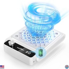 Portable Rechargeable Nail Dust Collector Vacuum with Filter Papers for Salon