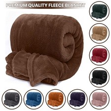 Premium Fleece Blankets for Sofa Bed Lightweight Faux Fur Soft Throw Twin Queen