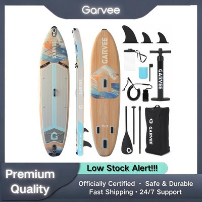 10.6ft Inflatable Stand Up Paddle Board Lightweight PVC 450LBS Rise Paddle Board