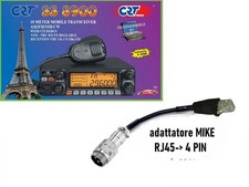 ADAPTATEUR MICROPHONE CRT SS-8900 / JOPIX ANYTONE AT55N DE RJ45 À 4 BROCHES...