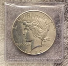 1922 Peace Silver Dollar Coin 90% Silver Good Condition