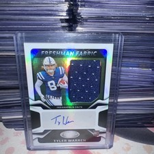 2025 Panini Certified - Freshman Fabric Mirror Signatures Tyler Warren #FBC-TWN