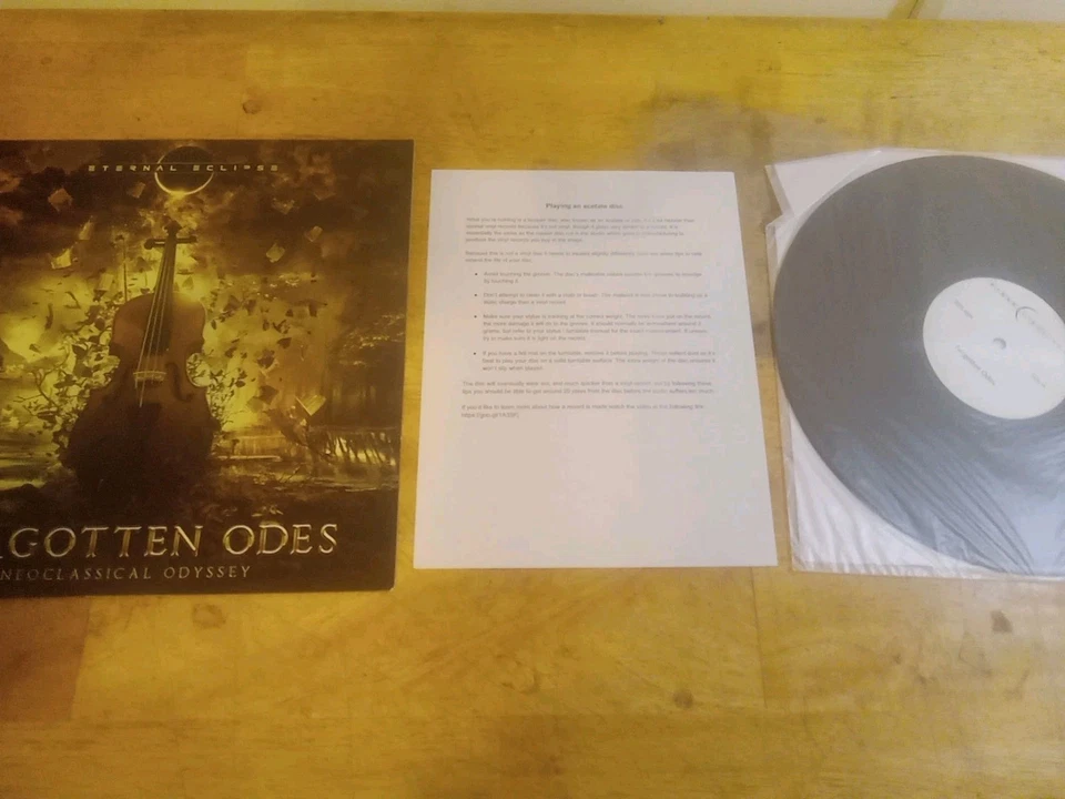 ETERNAL ECLIPSE FORGOTTEN ODES 2020 ,ACETATE LAQUER COPY, 1 OF 30 NM - Image 3 of 4