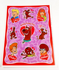 Vintage Hallmark Scooby Doo Valentine's sticker sheet