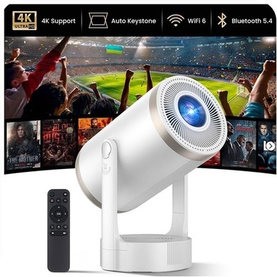 Mini Beamer HD 1080p 4K-Unterstützung 22.000 Lumen Autofokus WLAN Bluetooth NEU