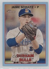2016 Topps Heritage Minor League Edition Blue 36/99 Jaime Schultz #38 3c7