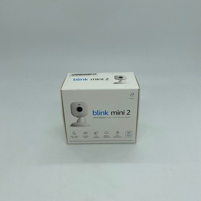 Blink Mini 2 Wired Indoor/Outdoor Smart Security Camera with 1080p HD White