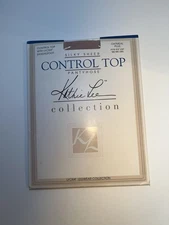 Kathie Lee Collection Silky Sheer Control Top Pantyhose Oatmeal Size Plus
