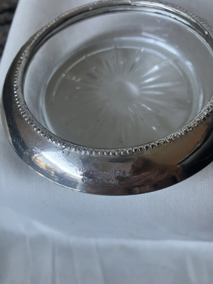 Lote de cuatro insertos de cenicero Sterling y 3 posavasos Frank Whiting Foto 4 de 4