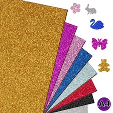 Glitter Wooden Sheets Craft DIY Material Sparkle Boards Multiple Sizes Durable