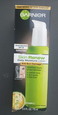 Garnier Skin Renew ANTI SUN DAMAGE 2.5 oz Daily Moisture Lotion Vitamin C