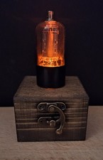 Old Vintage Radio Lighted Vacuum Tube - LED Night Light / Amplifier Desk Lamp