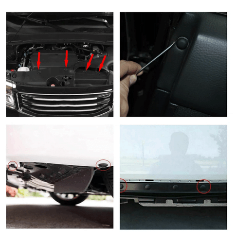 Juego de 100 clips de panel de moldura de parachoques para capó de puerta de coche para Toyota - Imagen 10 de 10