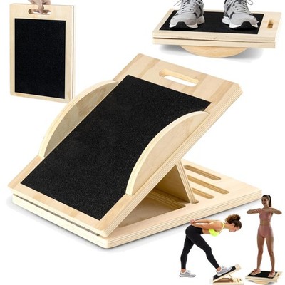 2 in 1 Balance Board Wadendehner Holz Schrägbrett erwachsen Sport Training