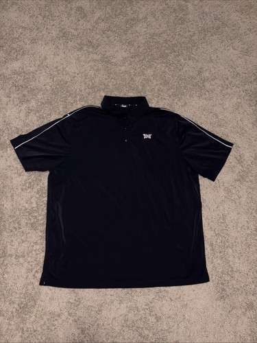 PXG Men’s Vented Fineline Performance Polo Shirt Black Size XXL NWOT - Picture 4 of 10