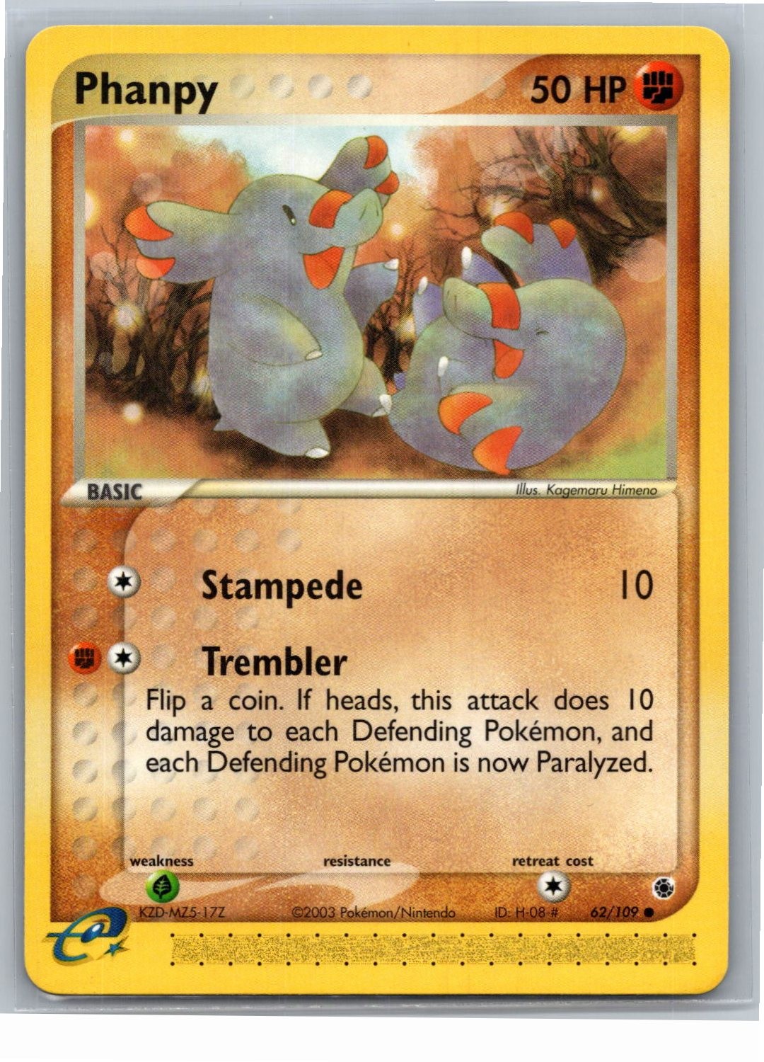 Phanpy Common Ruby and Sapphire 62/109 NM