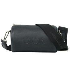 Borsa messenger a tracolla DIOR Roller in pelle nera argento
