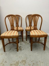 Set of 4 Vintage Thonet Bentwood Dining Chairs – Original Stamped