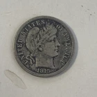 Very Nice 1915 US Barber Silver One Dime 10 cents Philadelphia Mint
