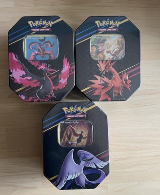 Pokemon Crown Zenith Tin Box Galarian Zapdos Moltres Articuno Englisch NEU & OVP