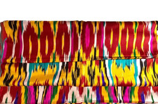 AUTHENTIC UZBEK KHAN ATLAS SILK BLEND FABRIC- TRADITIONAL FABRIC OF CENTRAL ASIA