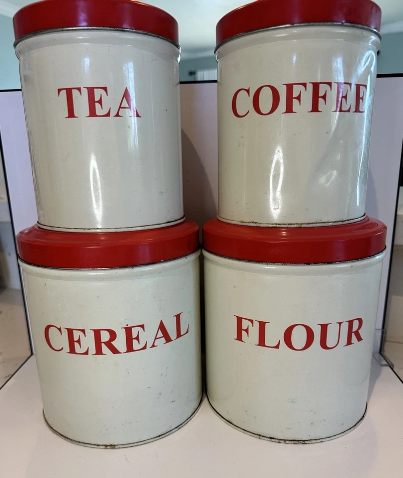 Juego de botes de cocina de hojalata Tala hecho en Inglaterra Foto 2 de 4