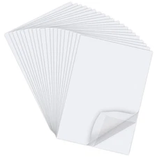 20 Sheets A4 Size 8.3x11.5 Inch Clear Double Sided Adhesive Tape Sheets, Super S