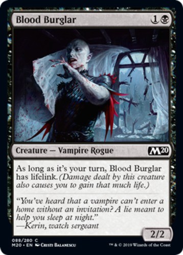 Blood Burglar #88 Core Set 2020 M20 MTG