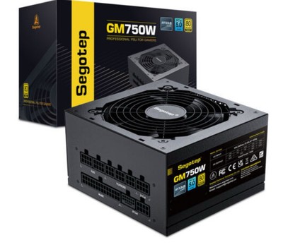 Segotep 750W 850W Computer Power Supply PCIE 5.0 Full Modular 80+ Gold for 4060