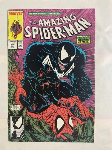 Amazing Spider-Man #316 Todd McFarlane 1st Full Venom Cover Marvel 1989.