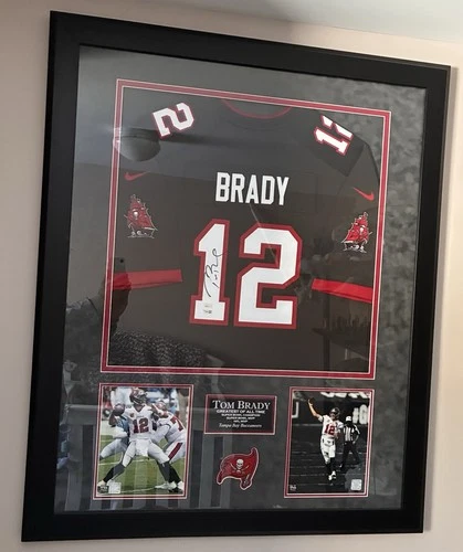Tom Brady Tampa Bay Bucs Autographed NFL Super Bowl MVP Framed Jersey Fanatics