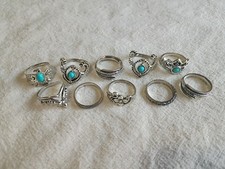 Lot Of 10 Size 5.5 Girls Fashion Rings 0125 D17