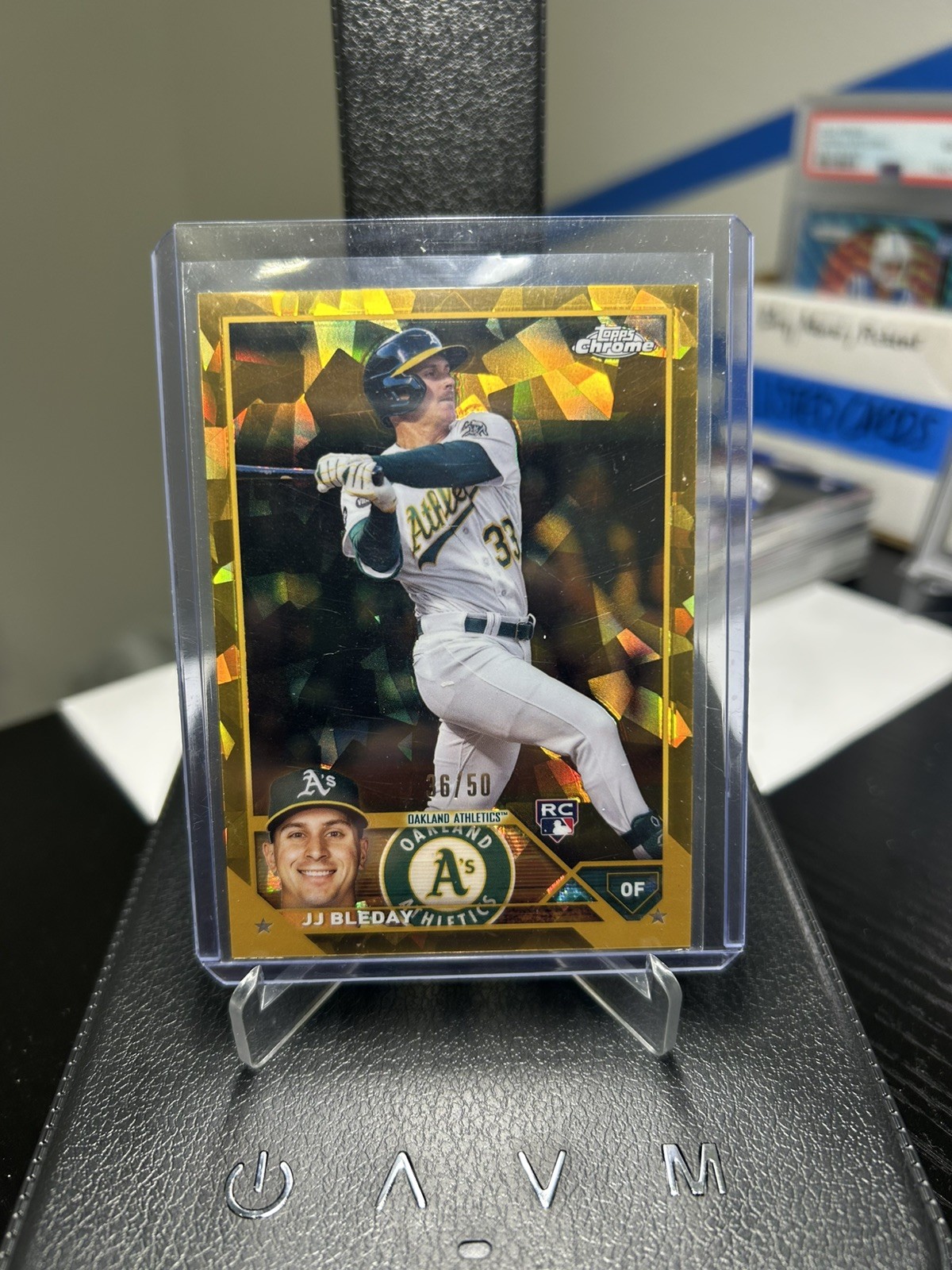 2023 Topps Chrome SAPPHIRE JJ Bleday /50 GOLD REFRACTOR Rookie Card Reds