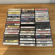 Lot Of 51 Cassette Tapes Rock, Country, 80's 90's