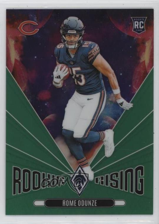 2024 Panini Phoenix Rookie Rising Green 9/25 Rome Odunze #RR-ROE RC 1cz3