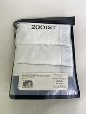2xist Cotton 3 Pack Mid Rise Contour Pouch Briefs White Underwear Mens XL