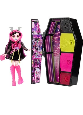 Monster High • Skulltimate Secrets Neon Frights • Draculaura Doll •