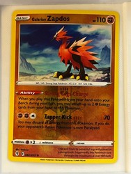 Galarian Zapdos 082/203 Reverse Holo Evolving Skies